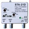 AMPLIFICATORE DA PALO STA-21D 2 INGRESS1 UHF - 1 USCITA